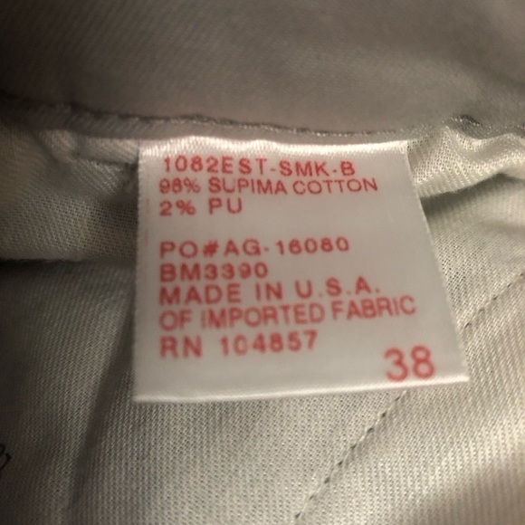 AG Suppply AG Vintage Straight Utility Work Wear Pants Mens 38 Gray Regular Fit - Picture 9 of 12